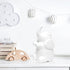 Simple Designs LT3337-WHT White Porcelain Fun Shaped Sitting Night Light Table Lamp, Elephant...