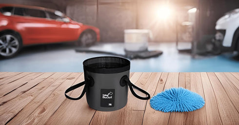 BANCHELLE Collapsible Bucket Water Container Portable Folding Camp Wash Basin for Outdoor Traveling Hiking Fishing Car Washing Gardening Camping (...