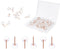 100pcs Thumb Tacks, Rose Gold Flat Push Pins with Storage Box, Clear Round Push Pins Bulletin Board Push Pins for Cork Board Rose Gold Office Supp...