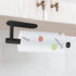 Upgraded Calegency Paper Towel Holder Under Cabinet, Wall Mounted Paper Towel Dispenser, Matte Black SUS304 Self-Adhesive and Drilling Optional La...