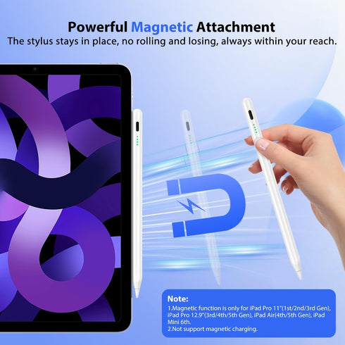 TiMOVO Stylus Pen for iPad, Apple Pencil with Palm Rejection Tilt Precision for 2018-2024 iPad Pro 13/11/12.9",iPad 10/9/8/7/6th Generation,iPad A...