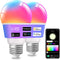 Matter Smart Light Bulbs, Full Spectrum Light Bulb, Work with Alexa and Google Assistant, WiFi Led Light Bulb, 16 Million Colors RGBWW, App & Voic...
