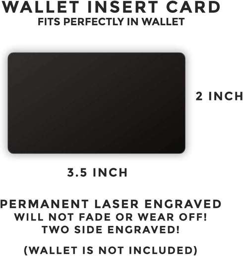 Engraved Stainless Steel Wallet Card Insert - Son Gift Idea from Mom - Unique Mini Love Note to Son from Mother - Graduation Gift (Silver)...