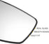 X AUTOHAUX Car Rearview Left Driver Side Mirror Glass Replacement W/Backing Plate Heated White Glass for Honda Odyssey 2006-2008...