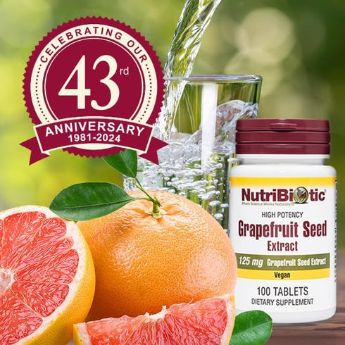 NutriBiotic – Grapefruit Seed Extract Tablets 125mg, 100 Count | Premium Grade GSE with Bioflavonoids | Potent Immune & Overall Health Support | E...