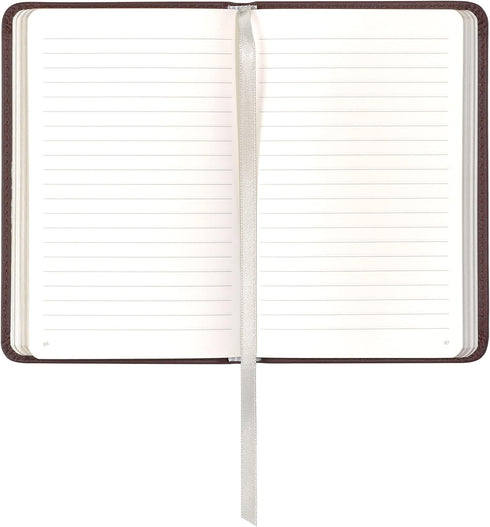 Classic Leather Notebook Journal, Softcover, Cacao Brown, Pocket (3.8" x 5.7"), 186 Ruled Pages, Heritage Collection, Table of Contents w/Numbered...