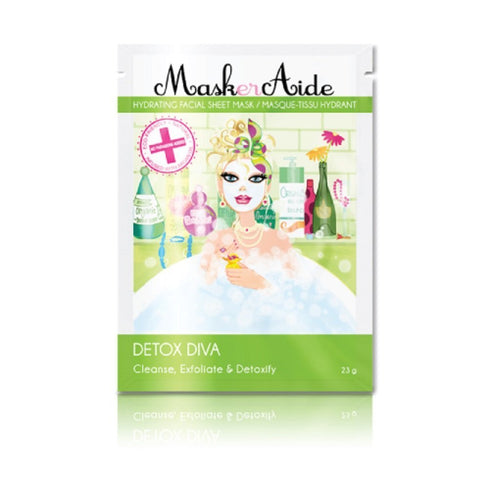 Detox Diva, Detoxifying Face Mask with Green Tea for Acne & Blemishes, Exfoliate & Detoxify, Korean Skincare, 1 Pack...