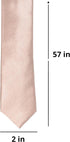 tiemart Skinny Solid Color Necktie, 2" Width...