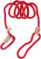 POPETPOP Nylon Dog Slip Training Leash Collar Rope for Pets Training (Red)...