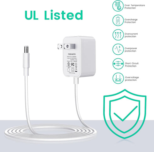 Power Cord Replacement for Graco DuetSoothe, Simple Sway Swing, Glider LX, DuoGlider, Sweetpeace, 5V Baby Swing Charger White...