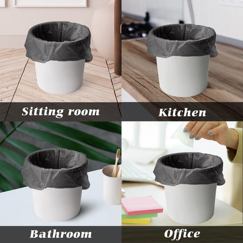 0.5 Gallon Mini Strong Trash Bags Garbage Bags, Tiny Bathroom Trash Can Liners by Teivio, Small Plastic Bags for Desktop Trash Bin/Dog/Poop Car, F...