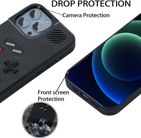 WeLohas Gameboy Case for iPhone X/XS,Handheld Retro 168 Classic Games,Color Video Display Game Case for iPhone,Anti-Scratch Shockproof Phone Cover...
