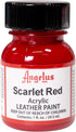 Angelus Acrylic Leather Paint Scarlet Red 1oz...
