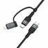 USB 2.0 USB-C to C with Lightning Adapter 2-in-1 Sync and Charge Cable, Black 6 ft...