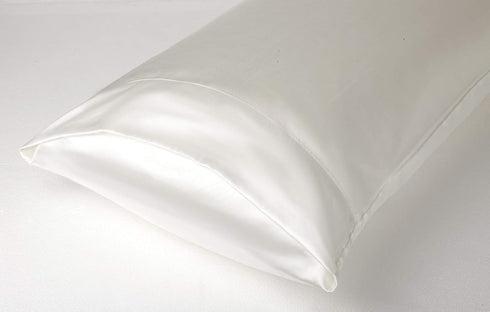 Lanest Housing Satin-Silk Pillowcase Queen, White Satin Pillowcase for Hair and Skin, Breathable, Super Soft, Cooling Pillow case Queen-Standard S...