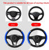 Bling Soft Leather Steering Wheel Cover, 15 Inch Colorful Rhinestones Elastic Steering Wheel Protector, Anti-Slip Car Steering Wheel Protector, St...