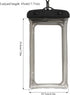 Floating Waterproof Phone Pouch Underwater Dry Bag Cell Phone Case Cellphone Dry Bag with Lanyard D1-CQSJD (Black)......