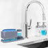 Silicone Organizer Tray, Soap and Sponge Holder for Kitchen Sink, Bathroom - Storage Tray for Dish Brush, Soap Dispenser, Dishwashing Accessories-...
