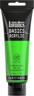 Liquitex BASICS Acrylic Paint, 118ml (4-oz) Tube, Fluorescent Green...