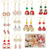 SUNNYCLUE 1 Box DIY 10 Pairs Christmas Charms Enamel Snowflake Charms Earrings Making Starter Kit Snowman Charm Santa Claus Christmas Socks Charms...