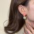 2PCS Women's Square Ear Clips Clip On Earrings Rhinestone Earrings,Non Pierced Earrings for Brides, Bridesmaids, Prom and Wedding...