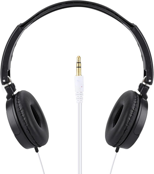 Over Ear Wired Headphones, Foldable Compact Earphones Lightweight Stereo HiFi Music Headsets Support TF Card Phones Laptops Recording Podcast Guit...