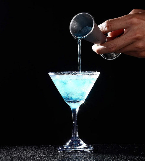 Yesland 3 Pcs Double Cocktail Jigger - Double Jigger and Japanese Style Stainless Steel Bar Measuring Jigger - 0.5 Oz to 2 Oz Jiggers -Silver Alco...