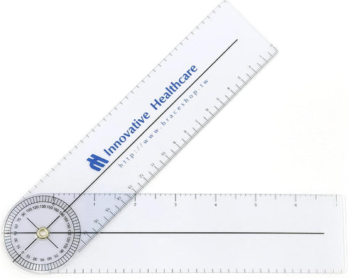 Sana-Vita Plastic Spinal Goniometer Physical Therapy Range of Motion Measurement Tool 360 Degree 2pcs...