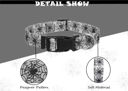 Medium Dog Collar Halloween Pack of 2, Breakaway Dog Collar for Holiday...