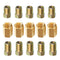 Brake Line Fittings Assortment for 3/16" Tube,Pack of 15 (5 Long Nuts,5 Short Nuts,5 Unions) 3/8-24 Threads...