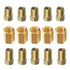 Brake Line Fittings Assortment for 3/16" Tube,Pack of 15 (5 Long Nuts,5 Short Nuts,5 Unions) 3/8-24 Threads...