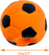 CHIWAVA 3PCS 2.7'' Squeak Latex Dog Toy Football Chew Fetch Throw Ball for Medium Dogs Interactive Play...