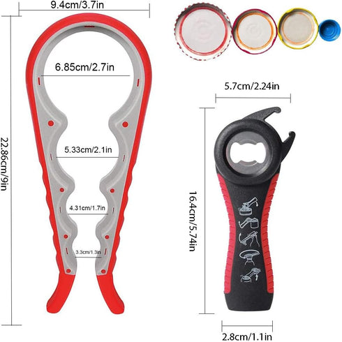 Easy-Twist Jar Opener: Maxracy Effortless Lid Opening for Weak Hands & Arthritis | Versatile Bottle Opener | Jar Openers & Bottle Openers...