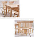 Z MAYABBO Wooden Dollhouse Furniture of Table & Chair, Miniature Dollhouse Accessories of Dining Room Accessory - 1/12 Scale...