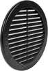 5Pack ø6" Inch Black Plastic Round Soffit Vent - Air Vent Louver - Grille Cover - Built-in Screen Mesh - HVAC Ventilation - Fresh Air Exchange in ...