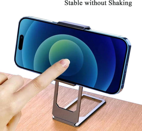 New Upgraded Back Clip Type 360 Folding Bracket, Back Clip Foldable Phone Holder, Metal Multi-Angle for Phone Back Grip Compatible with All Types ...