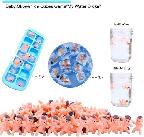 200pcs1 Mini Plastic Baby Party Preference Baby Shower, Ice Games, Baby Game Decoration Party...