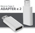 USB C to Micro USB Adapter, 2-Pack Type C Female to Micro USB Male Convert Connector Support Charge & Data Sync Compatible with Samsung Galaxy S7 ...