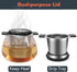 2pcs Tea Infuser for Loose Leaf Tea, Stainless Steel Tea Steeper with Heat Proof Handle, Extra Fine Mesh Tea Strainer, Gift for Tea Lovers (Black,...