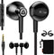 LUDOS SPECTA Wired Earbuds in-Ear Headphones, 5 Years Warranty, Earphones with Microphone for Clear Calls, Noise Isolating, for iPhone, iPad, Sams...