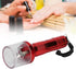 Nail Art Powder Mixing Grinder, Nail Powder Mixer Blender Aluminum Electric Tobacco Grinder Powder Grinding Machine Tool for Nail Salon (red)...