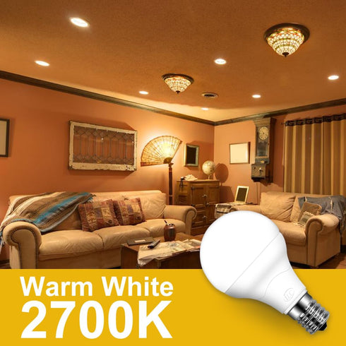 ILC E17 LED Light Bulbs (40w Equivalent) 5W, Color Changing RGB, 2700K Warm White, 12 Colors 2 Modes Timing with Remote Control (4 Pack)...