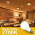 ILC E17 LED Light Bulbs (40w Equivalent) 5W, Color Changing RGB, 2700K Warm White, 12 Colors 2 Modes Timing with Remote Control (4 Pack)...