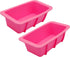 Premium 2-Pack Smaller Silicone Bread Loaf Pan Set Nonstick, Oven 2 Frezeer Safe, Easy-Release, Dishwasher Food-Grade Baking Pans for Homemade Cak...