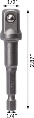 OIIKI 6 Pack 1/2 inch Square Socket Adapter Bit Set, Impact Driver Power Bits for Automotive DIY-1/4 Hex Shank...