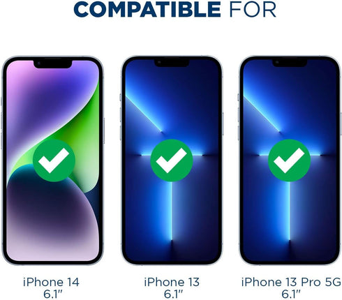 Tech Armor 4 Pack HD Clear Film Screen Protector Compatible for Apple NEW iPhone 14 (2022), iPhone 13 and iPhone 13 Pro (2021) 5G 6.1 Inch...