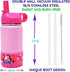 12 Oz Kids Stainless Steel Unicorn Pink Water Bottle with 2 Pack Straws and 1 Stainless Brush - Eco-Friendly - BPA Free - by F-32 Signature Collec...