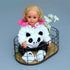 Reborn Baby Dolls Clothes 20 inch Outfit Accessories for 17-22 Inch Newborn Baby Doll Girl?Panda 4pcs Set ?...