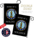 Breeze Decor Home of National Guard Soldier Flag Armed Forces ANG United State American Military Veteran Retire Official House Decoration Banner S...