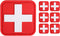 Medic Red Cross Patch, First Aid Morable Patch Perfect for Tactical IFAK, EMT Trauma Pouch 1.5-Inch 3D High Relief Patch Nurse Doctor Emergency 6 ...